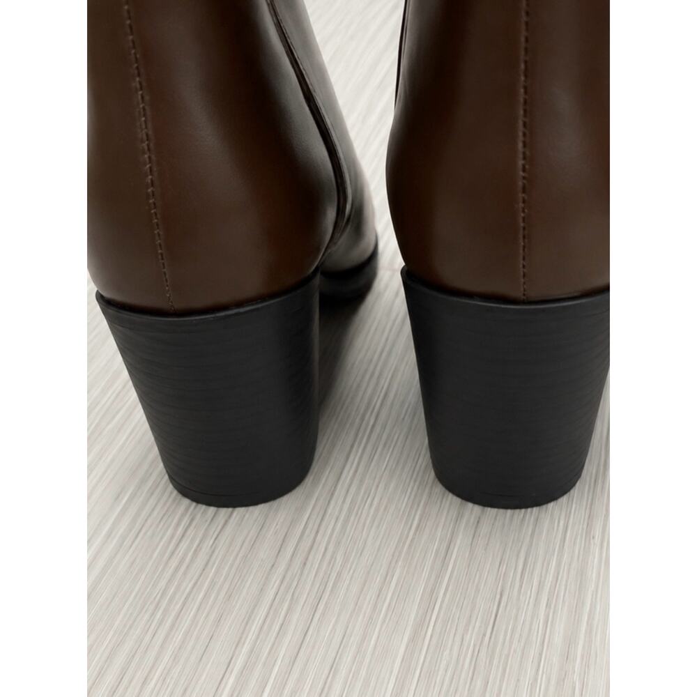 Journee Collection Daria Knee High Western Boots Size 9 XWC (Extra Wide Calf) - Picture 8 of 12